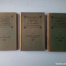 Libros antiguos: COMPENDIO DE FILOSOFÍA ESCOLASTICO -CONTEMPORANEA -SUBIRANA -GINEBRA - MARXUACH. Lote 336510558