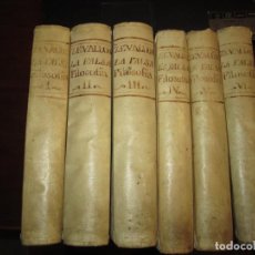 Libros antiguos: LA FALSA FILOSOFIA O EL ATEISMO FERNANDO DE ZEVALLOS 1775-76 MADRID 1ª-2ª IMPRESION 6/ 6 TOMOS. Lote 326851658
