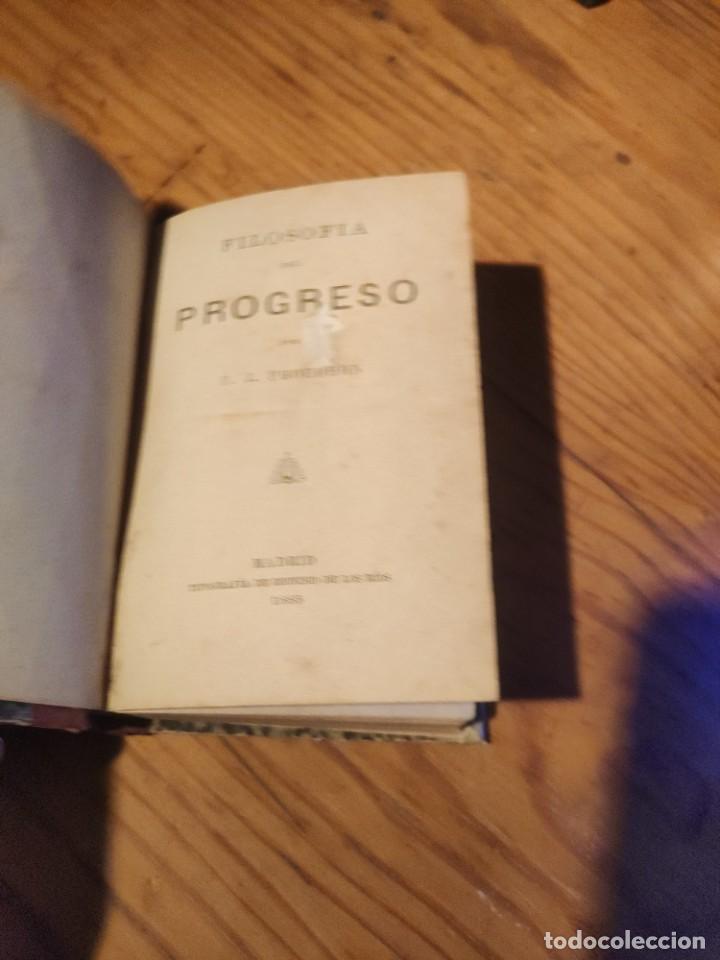 Libros antiguos: Filosof&iacute;a del progreso. P. J. Proudhon. 1885. - Foto 3