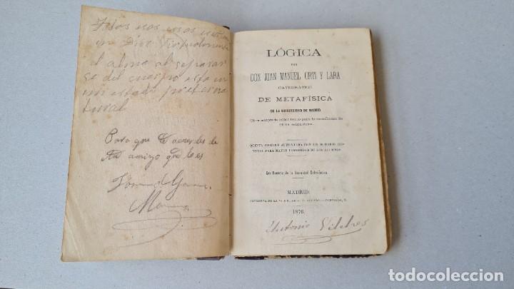Libros antiguos: L&oacute;gica (libro antiguo) - Foto 4