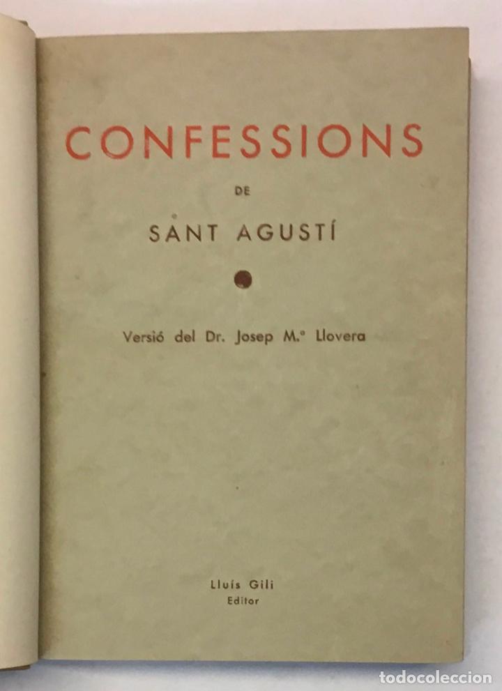 Libros antiguos: CONFESSIONS. - SANT AGUST&Iacute;. - Foto 2