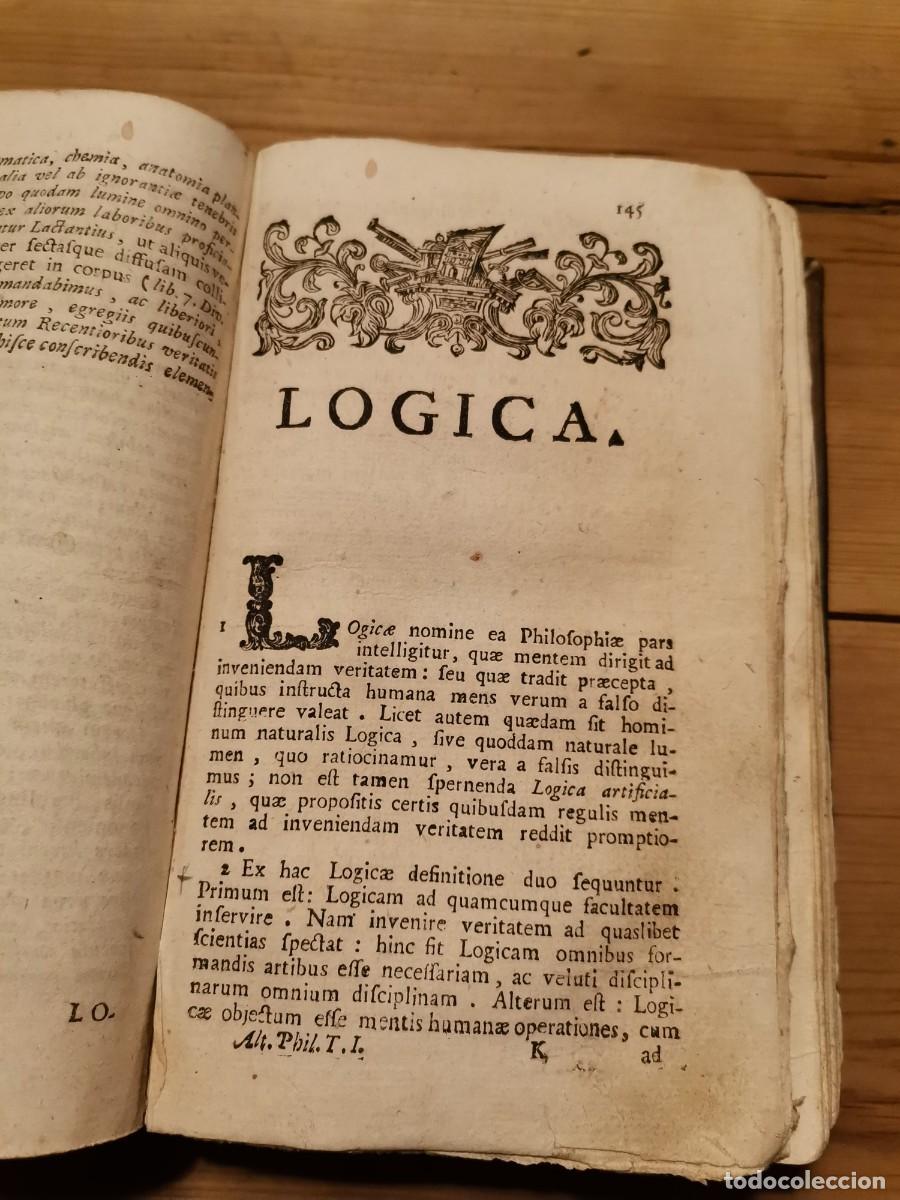 Libros antiguos: Elementa philosophiae 1779 - Foto 3