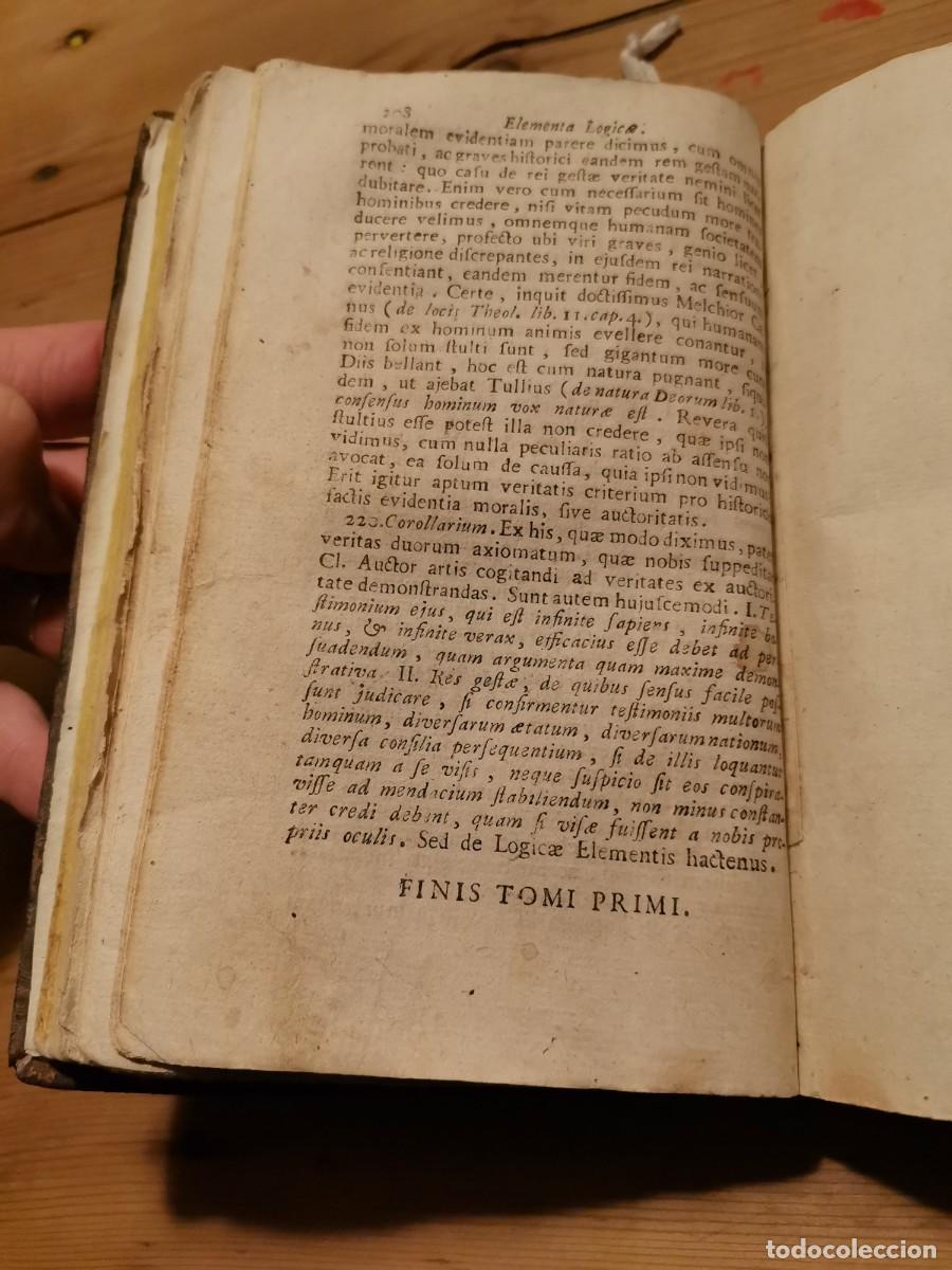 Libros antiguos: Elementa philosophiae 1779 - Foto 12