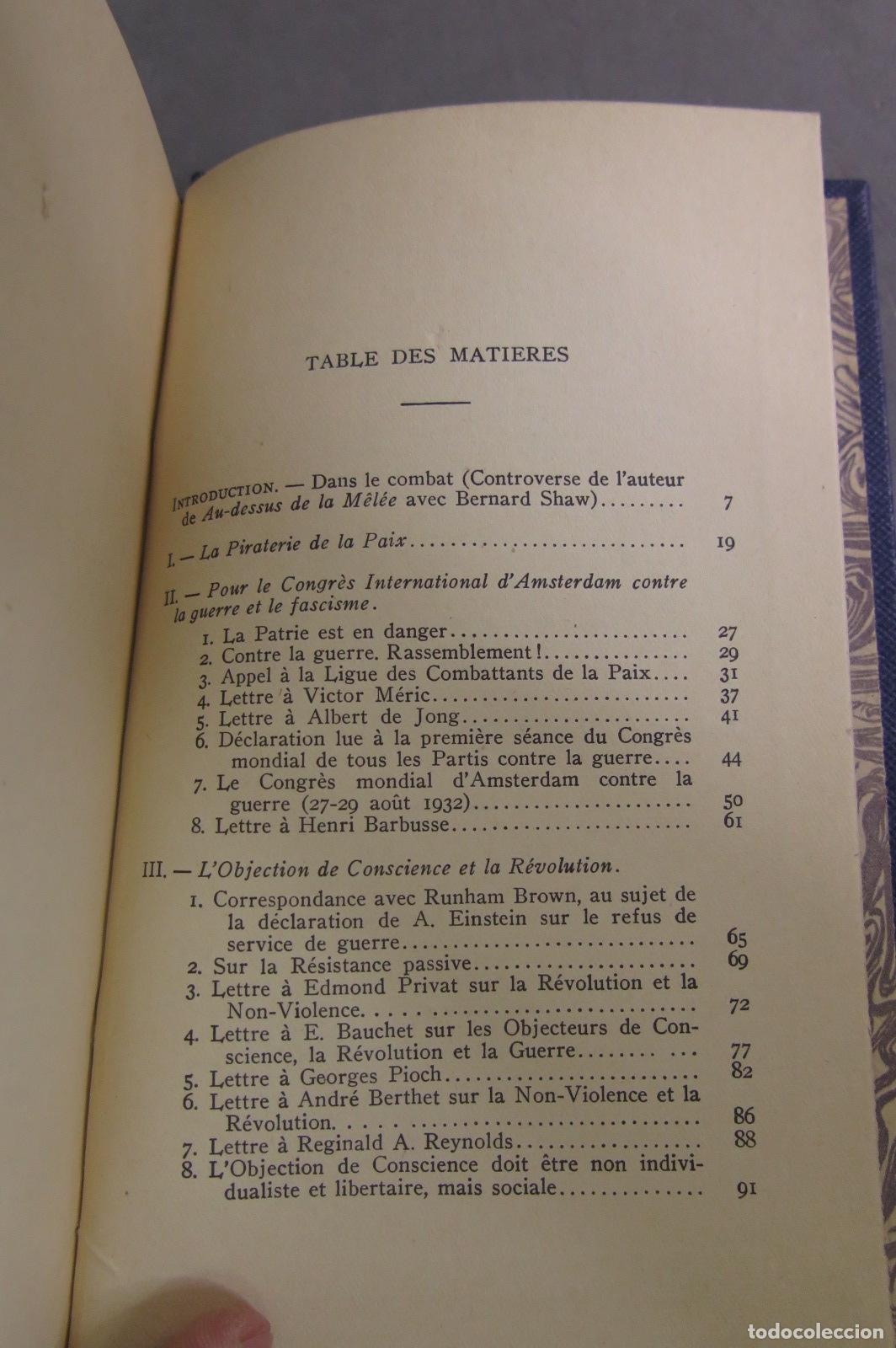Libros antiguos: Par la R&eacute;volution, la Paix. ROLLAND - Foto 3