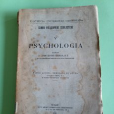 Libros antiguos: PSYXHOLOGIA. VICENTE REMER S.I. ROMA 1926