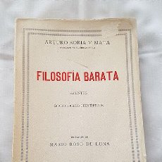 Libros antiguos: LIBRO FILOSOFIA BARATA 1926 ARTURO SORIA Y MATA. Lote 403098254