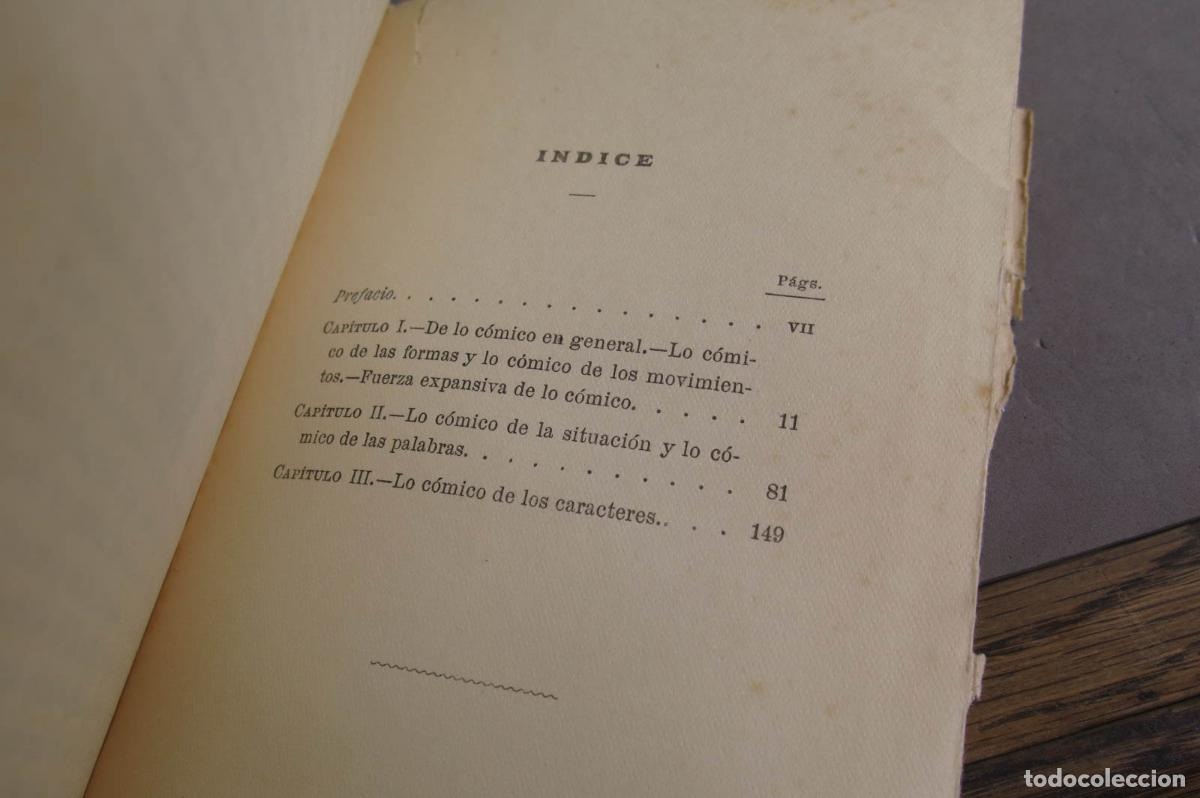 Libros antiguos: La risa. Bergson - Foto 2