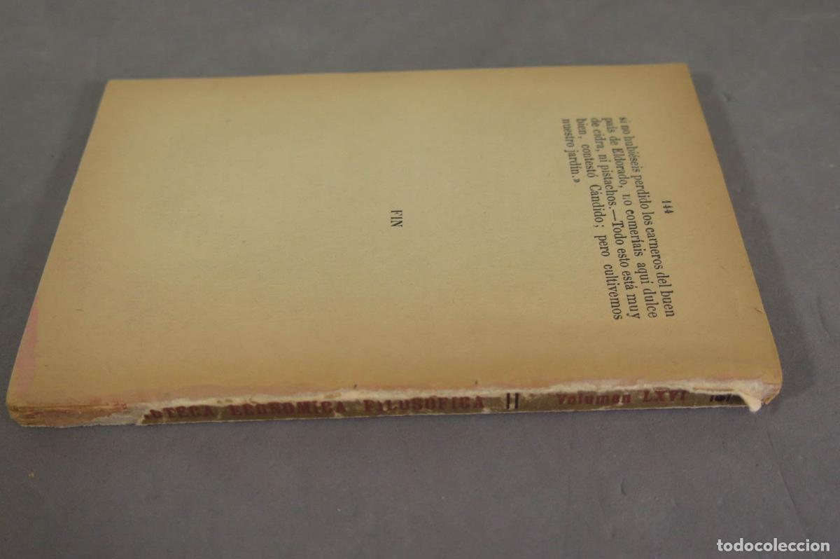 Libros antiguos: VOLTAIRE. CANDIDO O EL OPTIMISMO - Foto 2