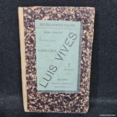 Libros antiguos: LUIS VIVES - INTRODUCCION A LA SABIDURIA - VOL XXVII - AÑO 1886 / 25.613