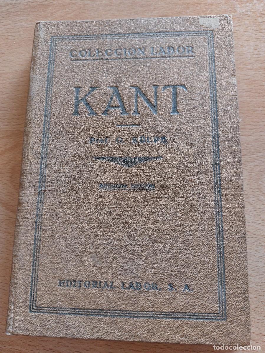 Libros antiguos: Kant-O.Kulpe-1925 - Foto 1