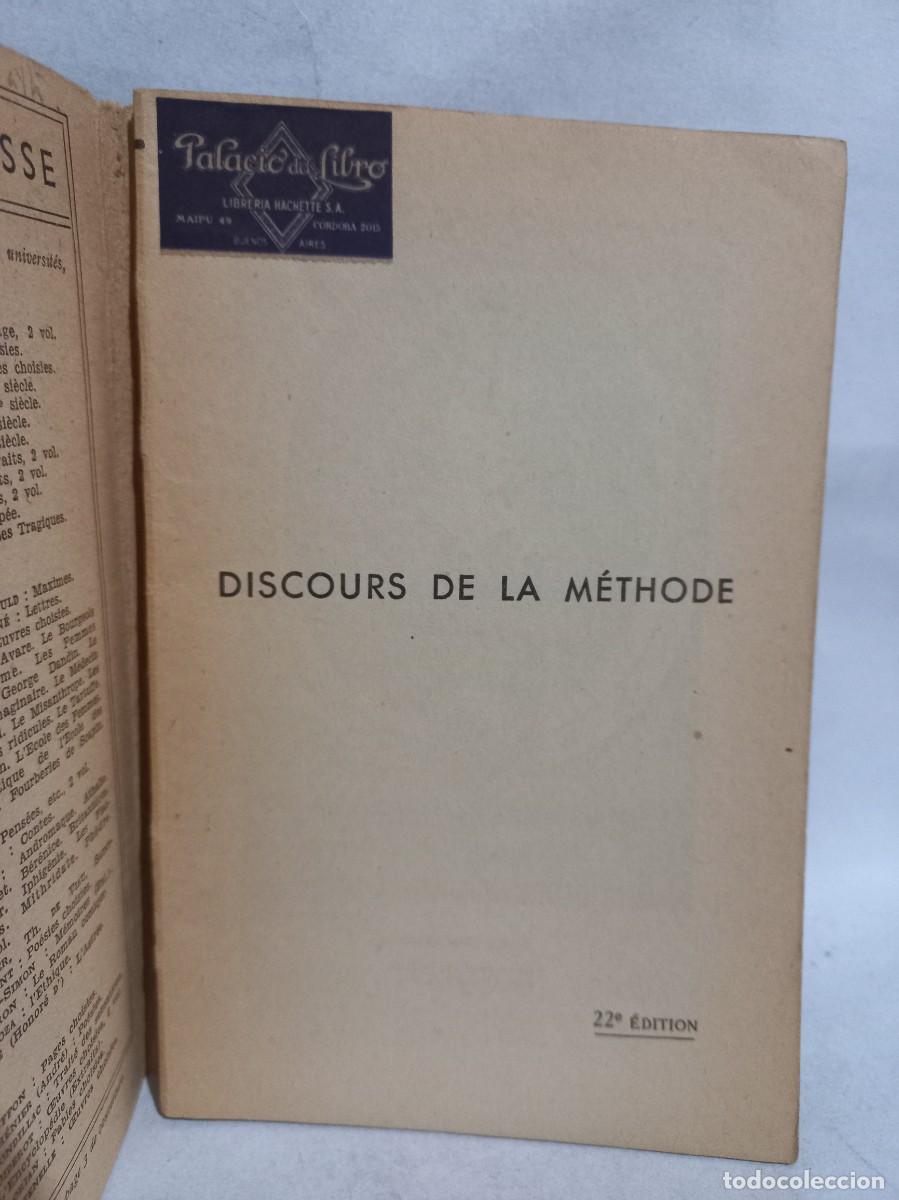 Libros antiguos: Descartes - Discours de la M&eacute;thode - 1934 - Foto 2