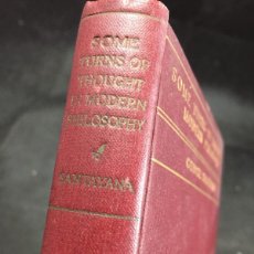 Libros antiguos: GEORGE SANTAYANA SOME TURNS OF THOUGHT IN MODERN PHILOSOPHY. 1933 FIVE ESSAYS SCRIBNER'S NEW YORK