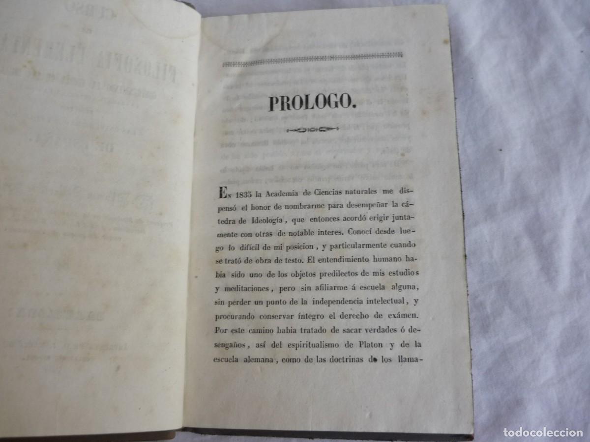 Libros antiguos: Curso de filosof&iacute;a elemntar Ram&oacute;n Mart&iacute; de Eixala 1841 - Foto 9
