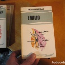 Libros antiguos: EMILIO, O DE LA EDUCACION. J. J. ROUSSEAU. BIBLIOTECA EDAF 33. 1972.