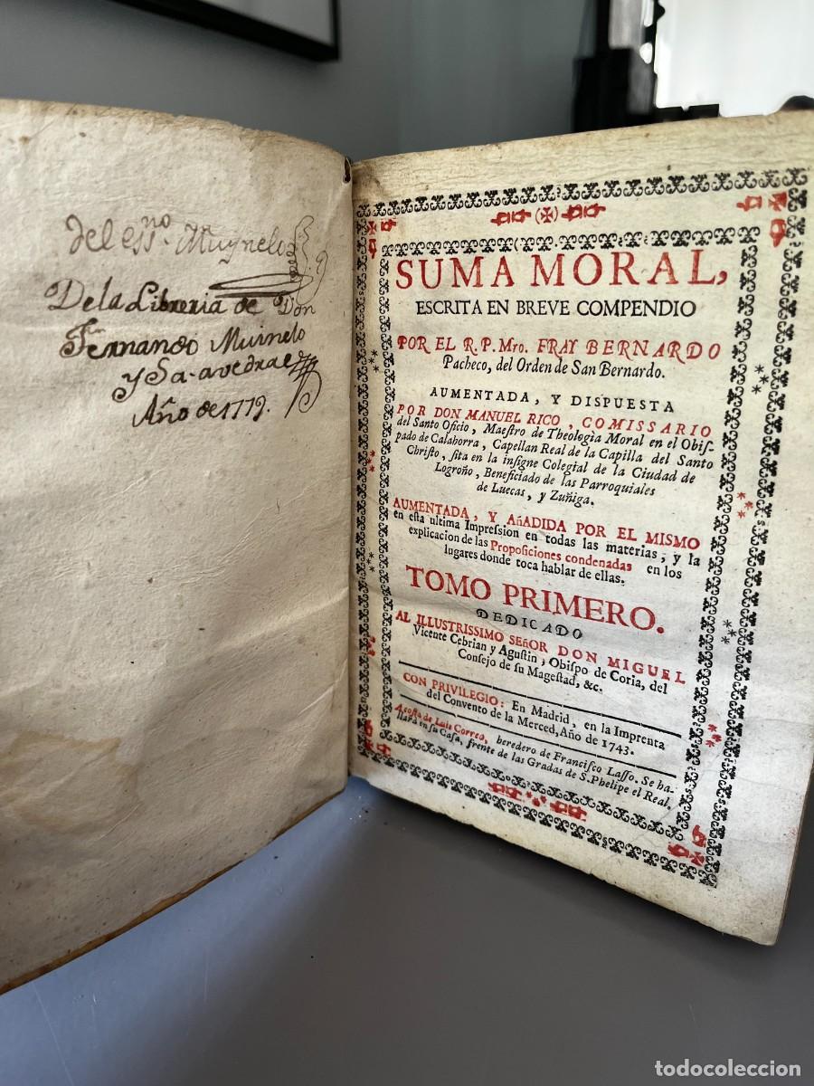 Libros antiguos: Suma Moral - Foto 4