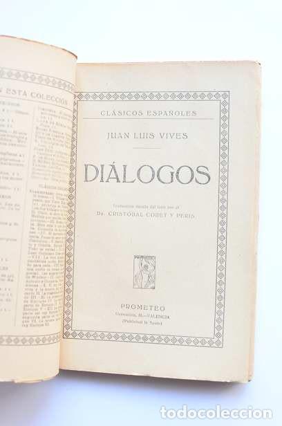 Libros antiguos: Di&aacute;logos - VIVES, Juan Luis - Foto 2