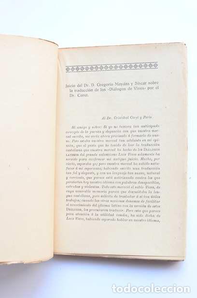 Libros antiguos: Di&aacute;logos - VIVES, Juan Luis - Foto 3