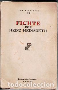 Libros antiguos: Fichte por Heinz Heimsoeth - Foto 1