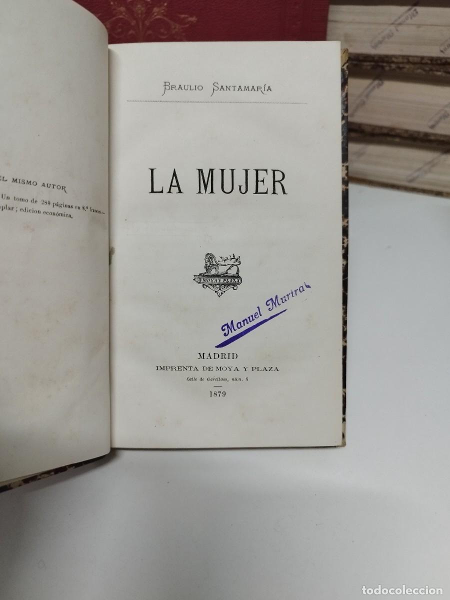 Libros antiguos: LA MUJER. SANTAMARIA, BRAULIO. - Foto 2