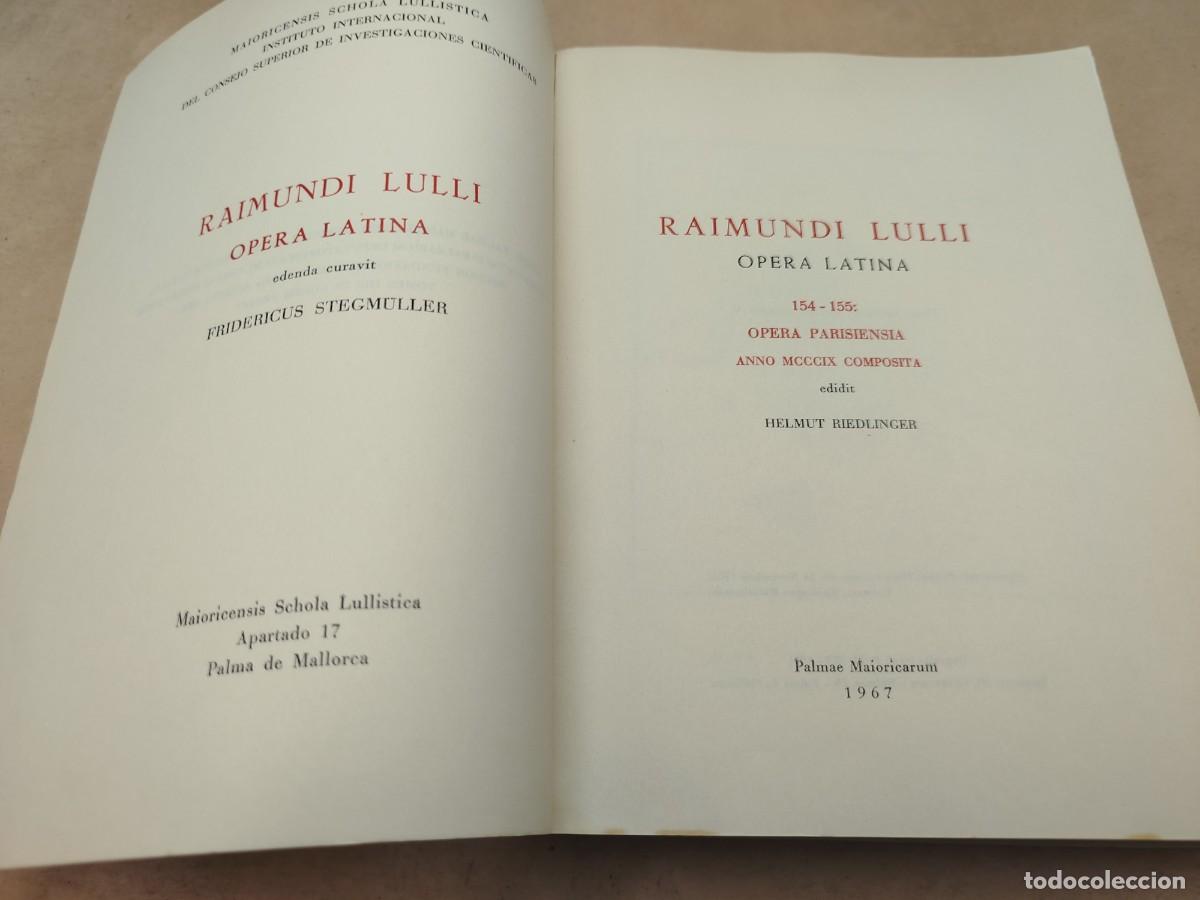 Libros antiguos: OPERA LATINA RAMONLLULL - Foto 4