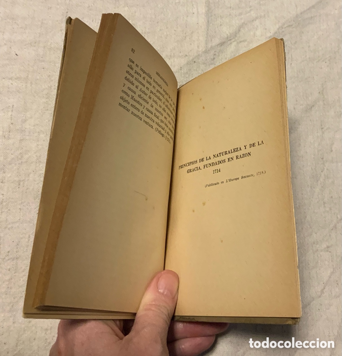 Libros antiguos: Op&uacute;sculos filos&oacute;ficos. Leibnitz - Foto 6