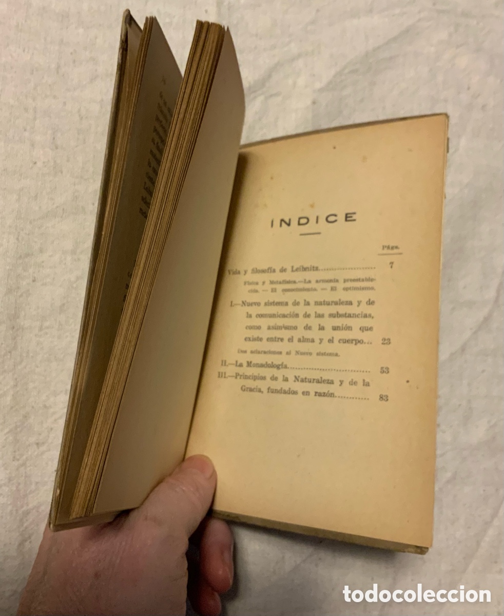 Libros antiguos: Op&uacute;sculos filos&oacute;ficos. Leibnitz - Foto 7