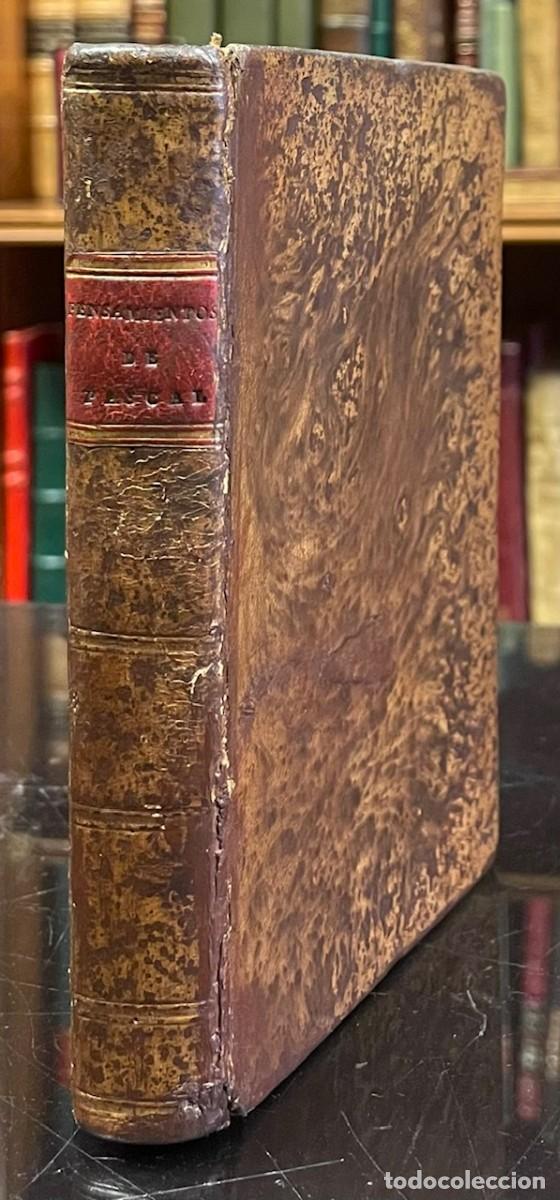 Libros antiguos: Pascal . Pensamientos de Pascal sobre La Religi&oacute;n - Foto 1