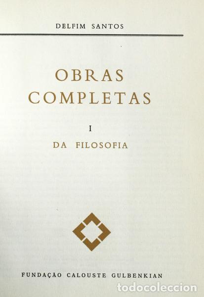 Libros antiguos: SANTOS. (Delfim) - DA FILOSOFIA. - Foto 1