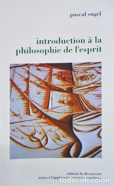 Libros antiguos: ENGEL. (Pascal) - INTRODUCTION &Agrave; LA PHILOSOPHIE DE L&#39;ESPRIT. - Foto 1