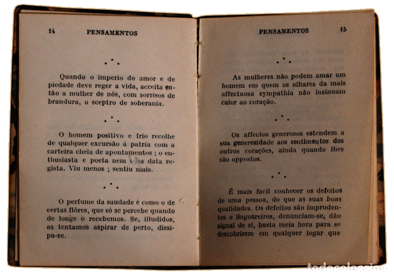 Libros antiguos: DINIS. (J&uacute;lio). - PENSAMENTOS. - Foto 2