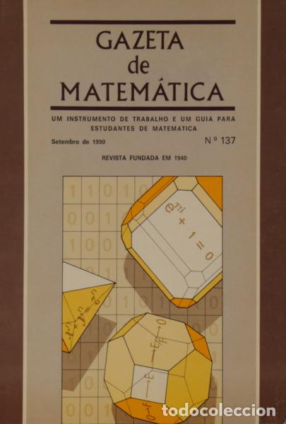 Libros antiguos: GAZETA DE MATEM&Aacute;TICA. [98 N&Uacute;MEROS] - Foto 1