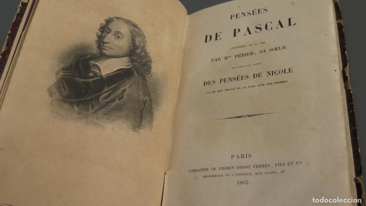 Libros antiguos: 1863 - Pens&eacute;es de Pascal. - Foto 2