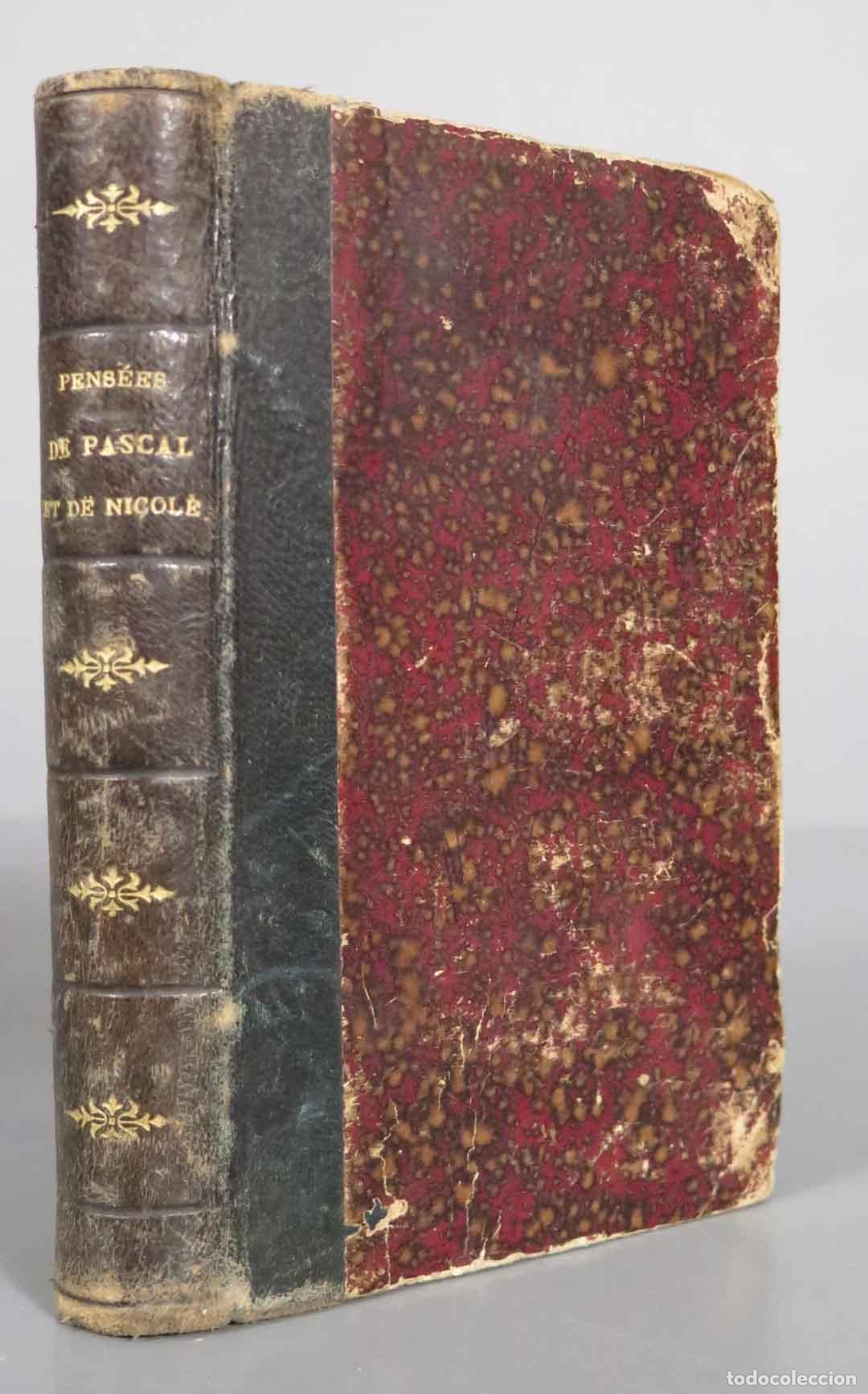 Libros antiguos: 1863 - Pens&eacute;es de Pascal. - Foto 1