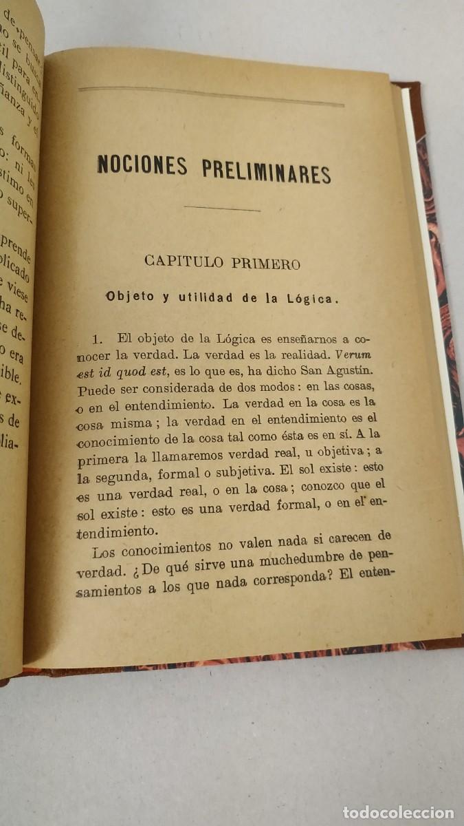 Libros antiguos: FILOSOF&Iacute;A ELEMENTAL L&Oacute;GICA - Foto 6