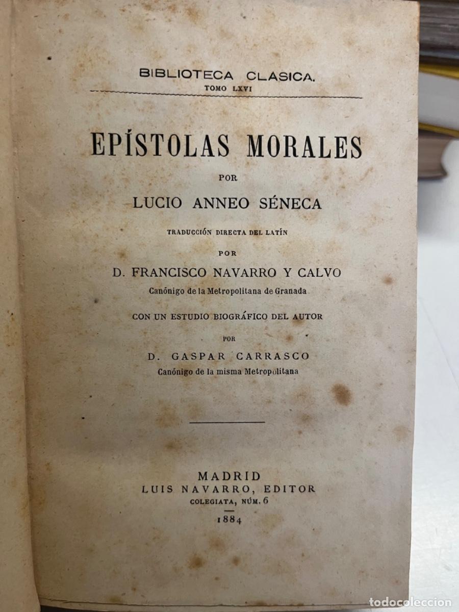 Libros antiguos: Seneca.- Ep&iacute;stolas morales - Foto 2