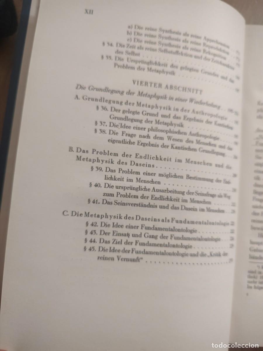 Libros antiguos: Heidegger ( Kant Metaf&iacute;sica en Alem&aacute;n) - Foto 1