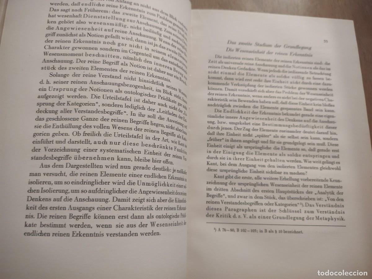 Libros antiguos: Heidegger ( Kant Metaf&iacute;sica en Alem&aacute;n) - Foto 2