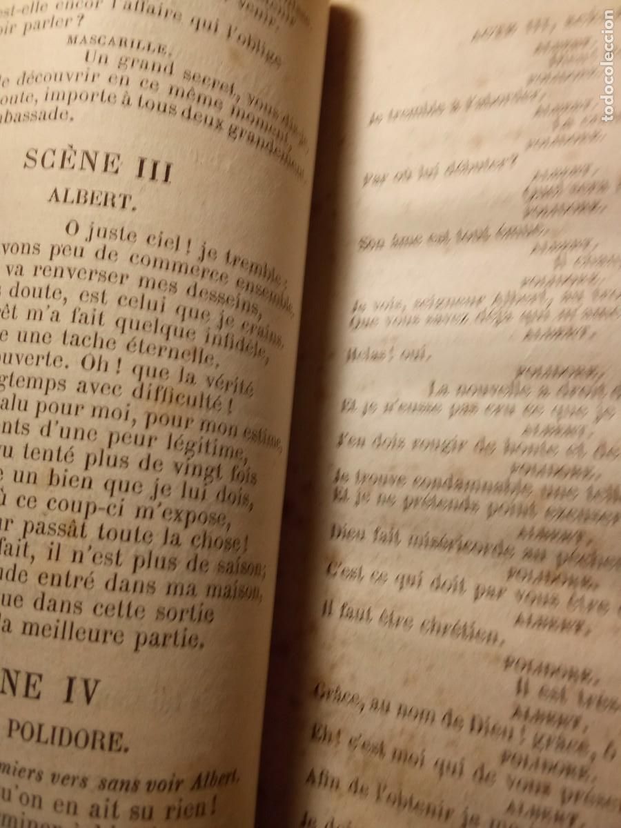 Libros antiguos: Oeuvres de Moli&egrave;re.I ,II. - Foto 3