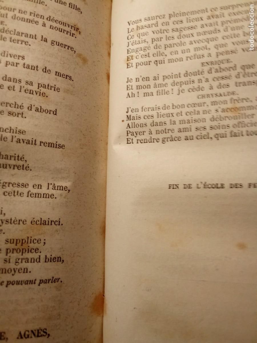 Libros antiguos: Oeuvres de Moli&egrave;re.I ,II. - Foto 4