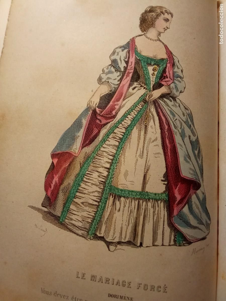 Libros antiguos: Oeuvres de Moli&egrave;re.I ,II. - Foto 5