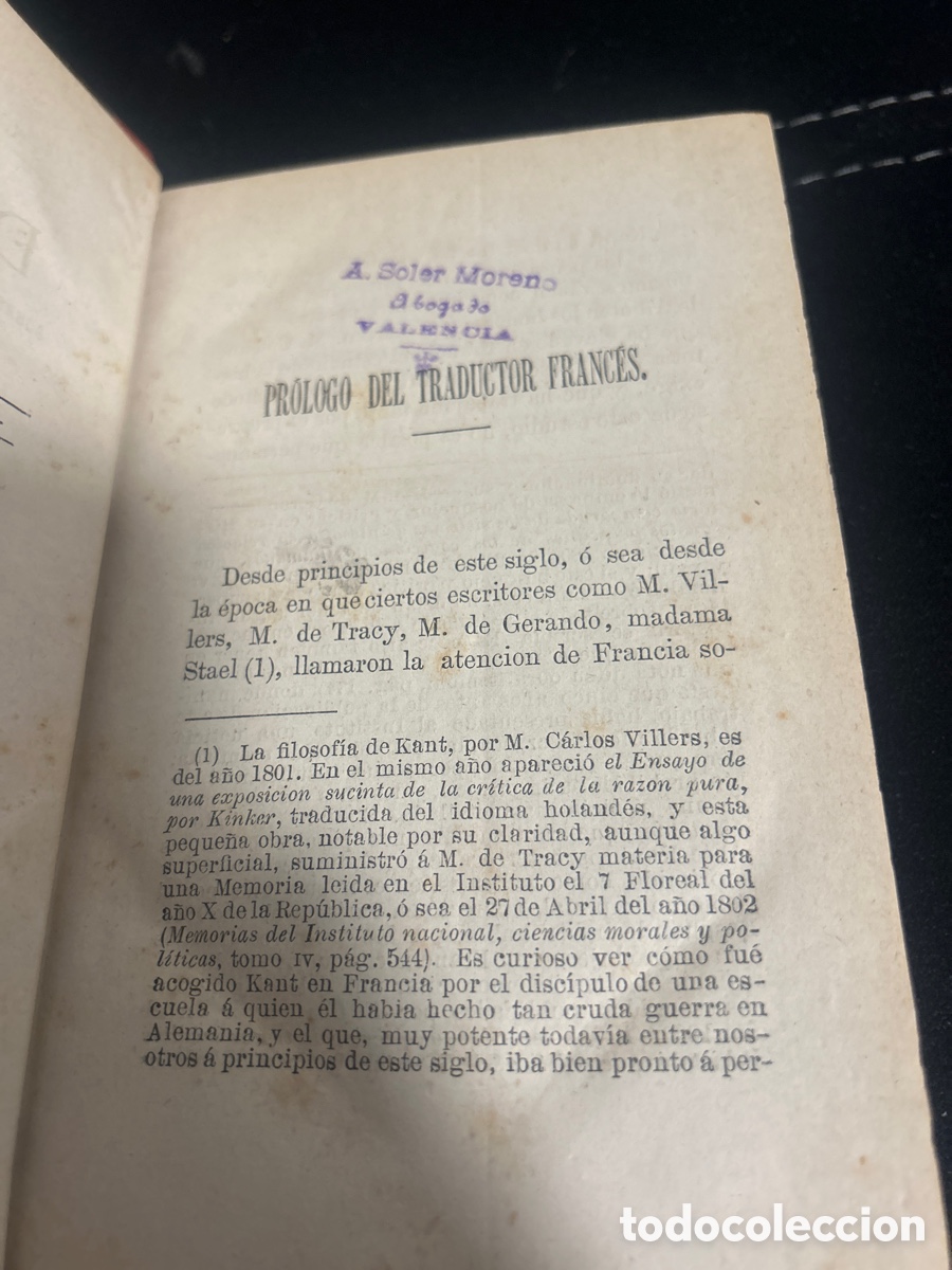 Libros antiguos: Libro de Kant , cr&iacute;tica del juicio final - Foto 5