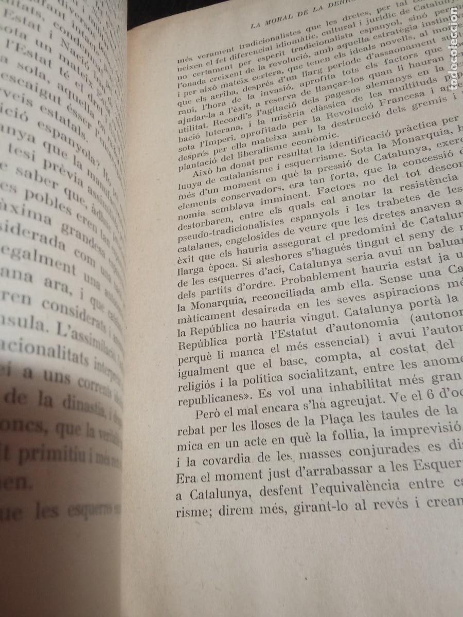 Libros antiguos: La moral de la derrota.1936. - Foto 3