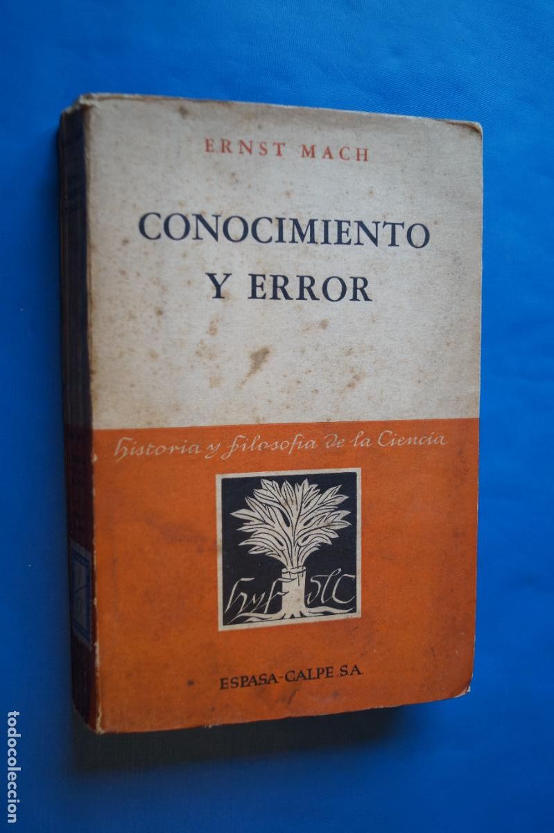 Libros antiguos: CONOCIMIENTO Y ERROR. ERNST MACH - Foto 1