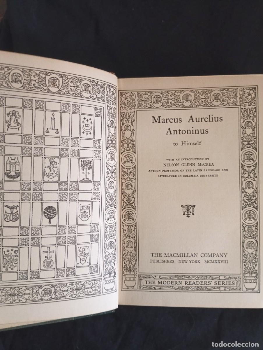 Libros antiguos: MARCUS AURELIUS ANTONINUS. To Himself (1928). - Foto 1