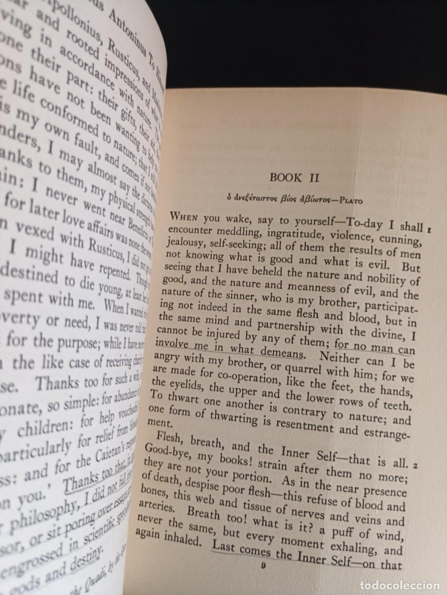 Libros antiguos: MARCUS AURELIUS ANTONINUS. To Himself (1928). - Foto 5