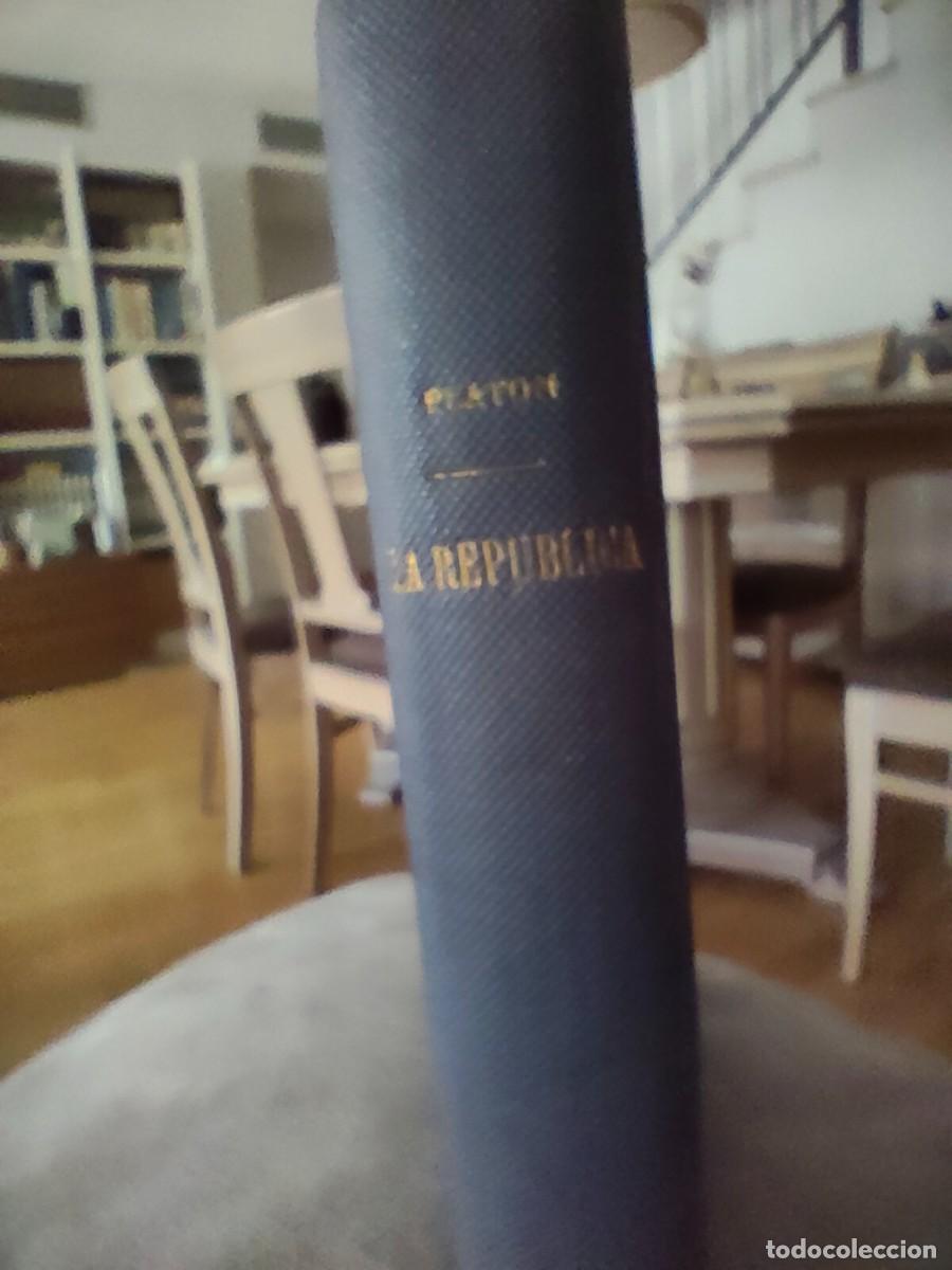Libros antiguos: PLATON. LA REPUBLICA - Foto 1