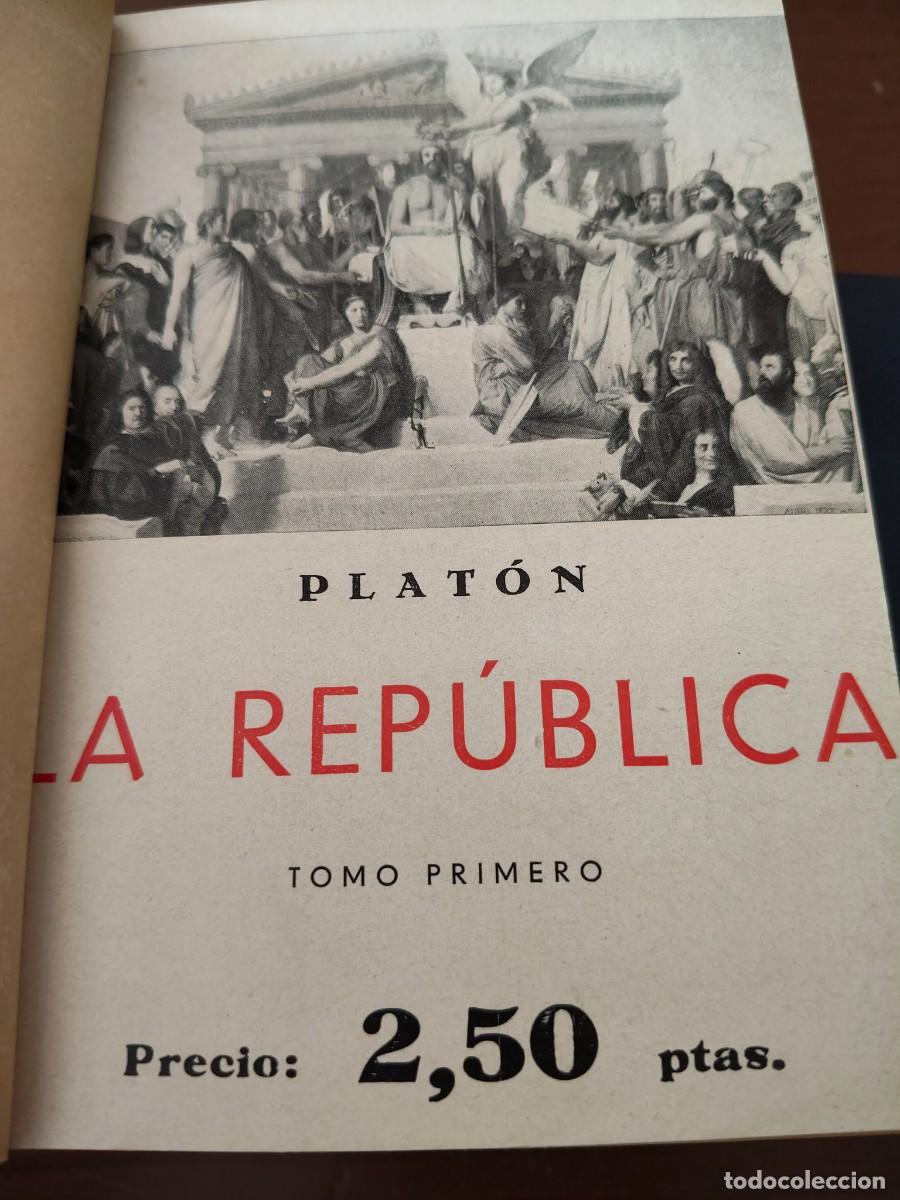 Libros antiguos: PLATON. LA REPUBLICA - Foto 2