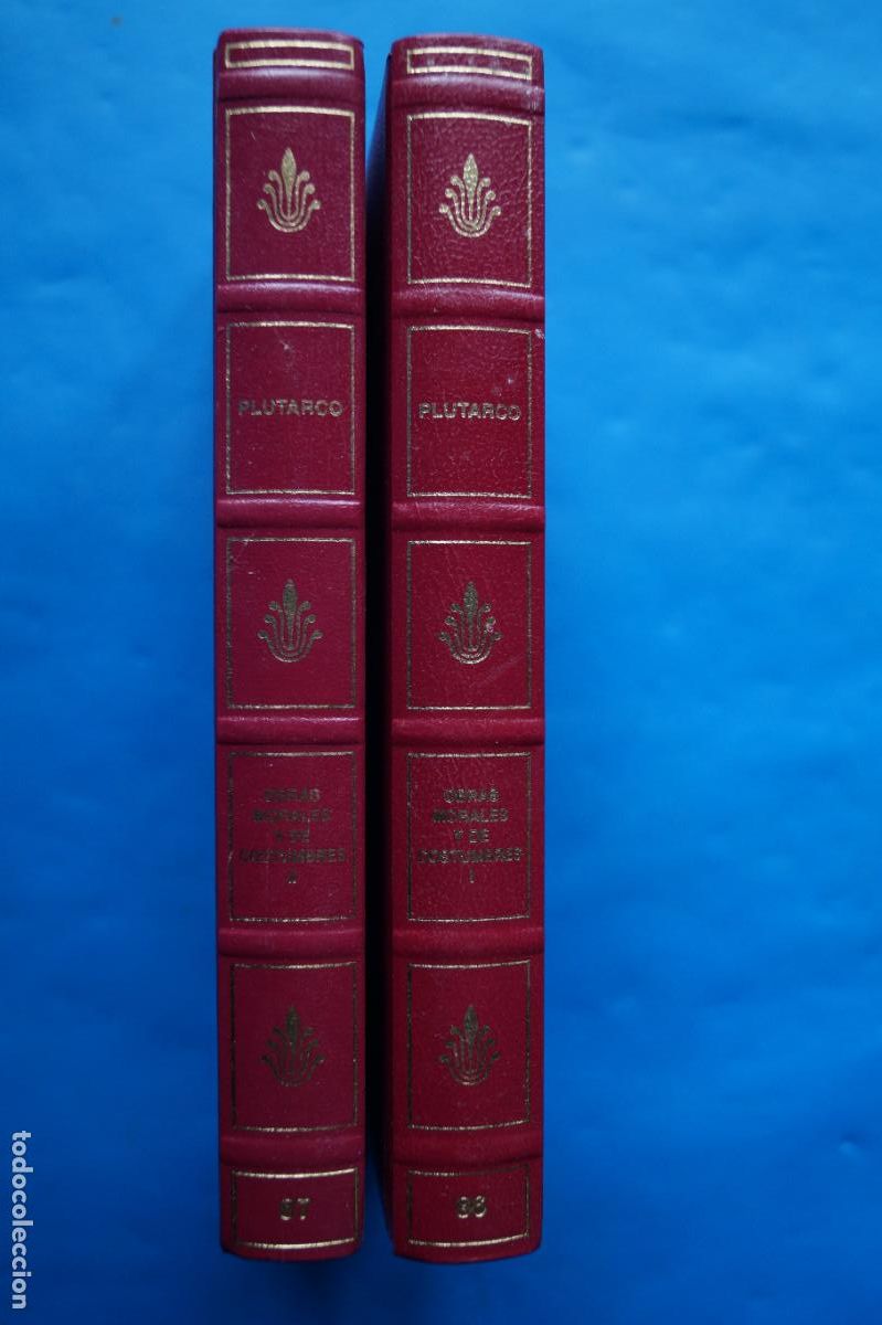 Libros antiguos: OBRAS MORALES Y DE COSTUMBRES (MORALIA). PLUTARCO.