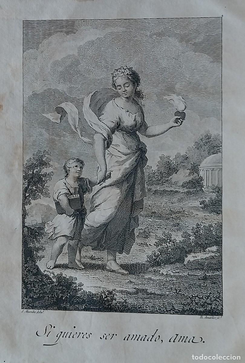 Libros antiguos: Moral universal o deberes del hombre. Olbach. Madrid, 1821. 1 l&aacute;mina.