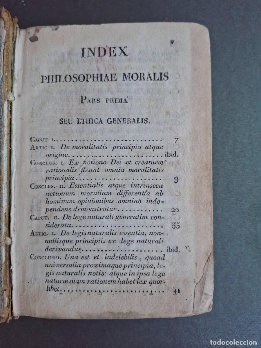 Libros antiguos: Ethicae seu philosophae moralis - Francisco Iacquier -1835
